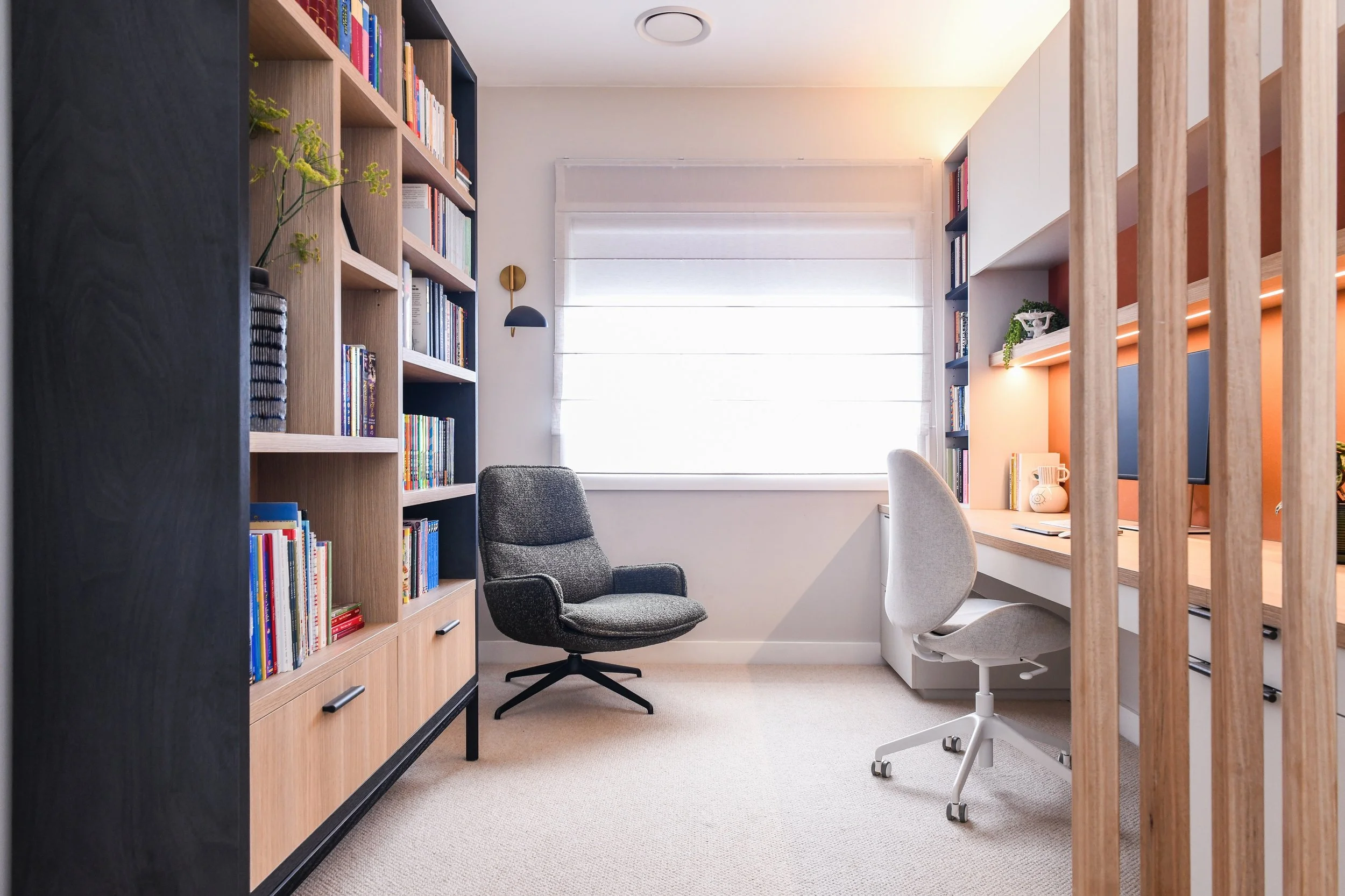Cosy study and reading nook