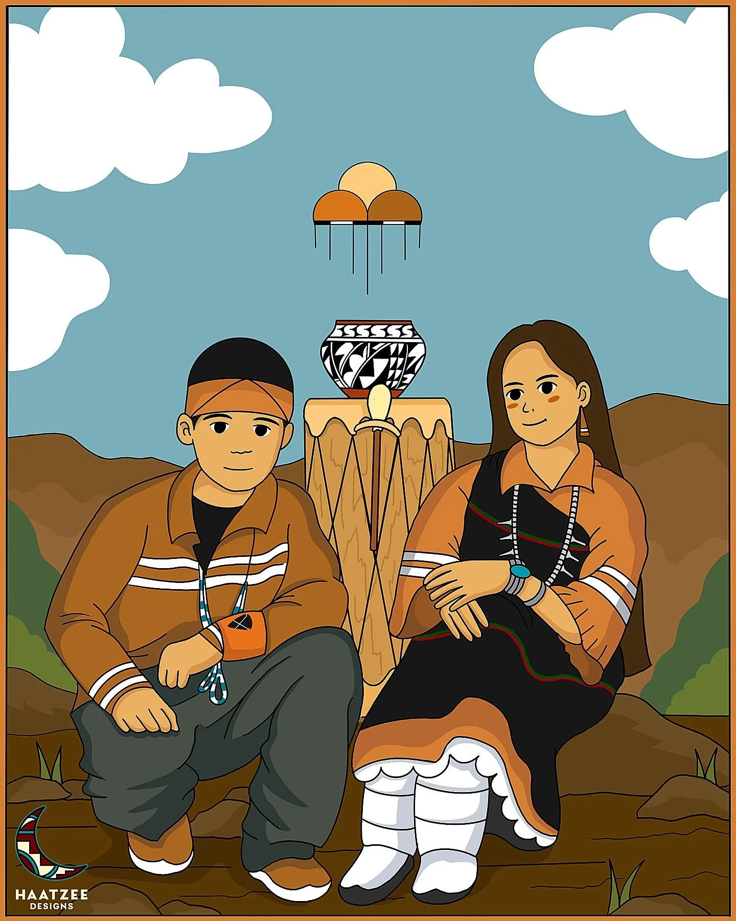 S T U D I O  G H I B L I 🍥

Day 15 of #ndnartober2025 

Did my absolute best to recreate an old photo of my sister and I when we were kids, but in STUDIO GHIBLI style! 

Second slide is the reference photo where I drew exact inspo of posture. I thin