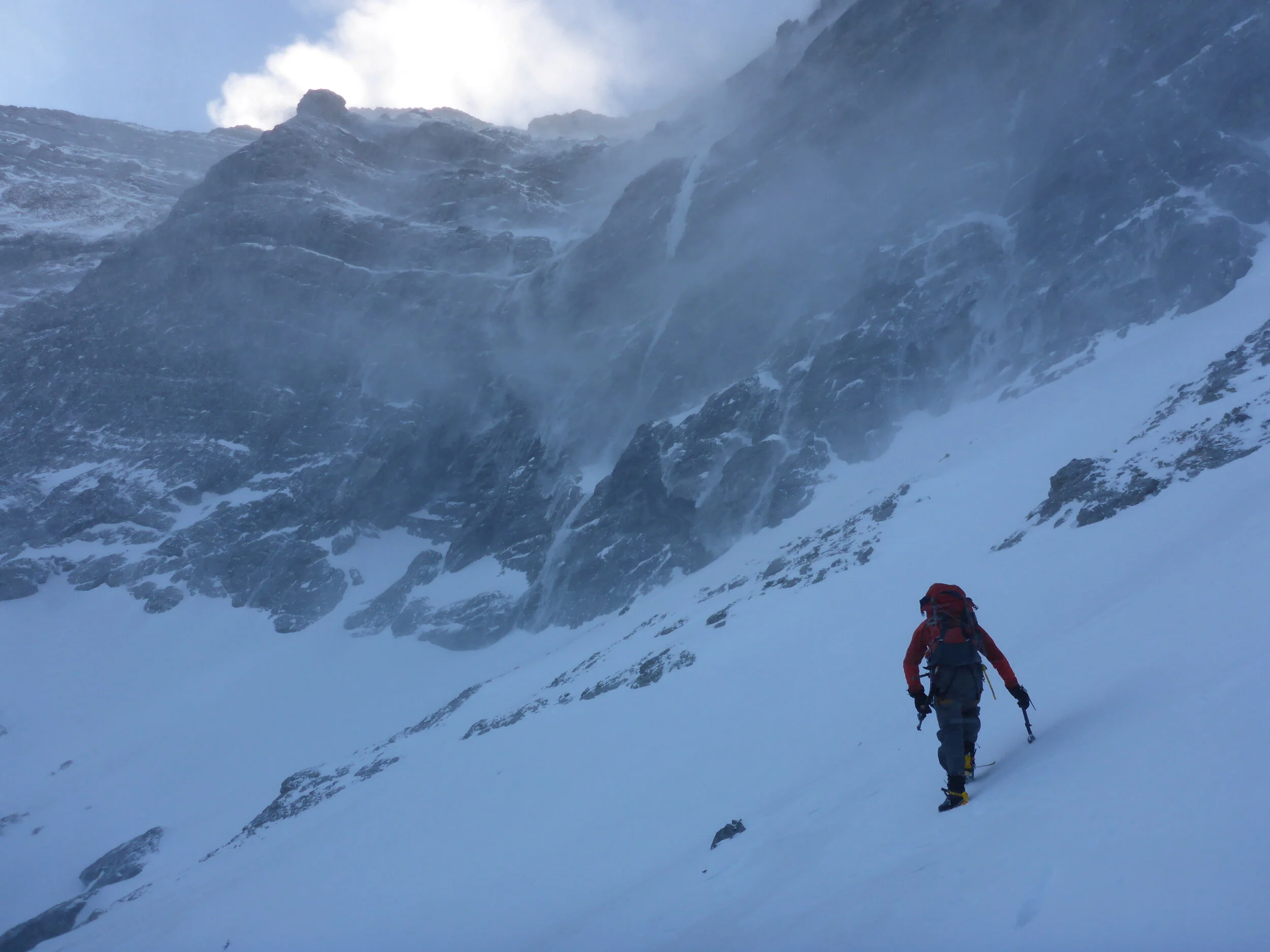Full alpine conditions, new routing in the Ghost river valley.