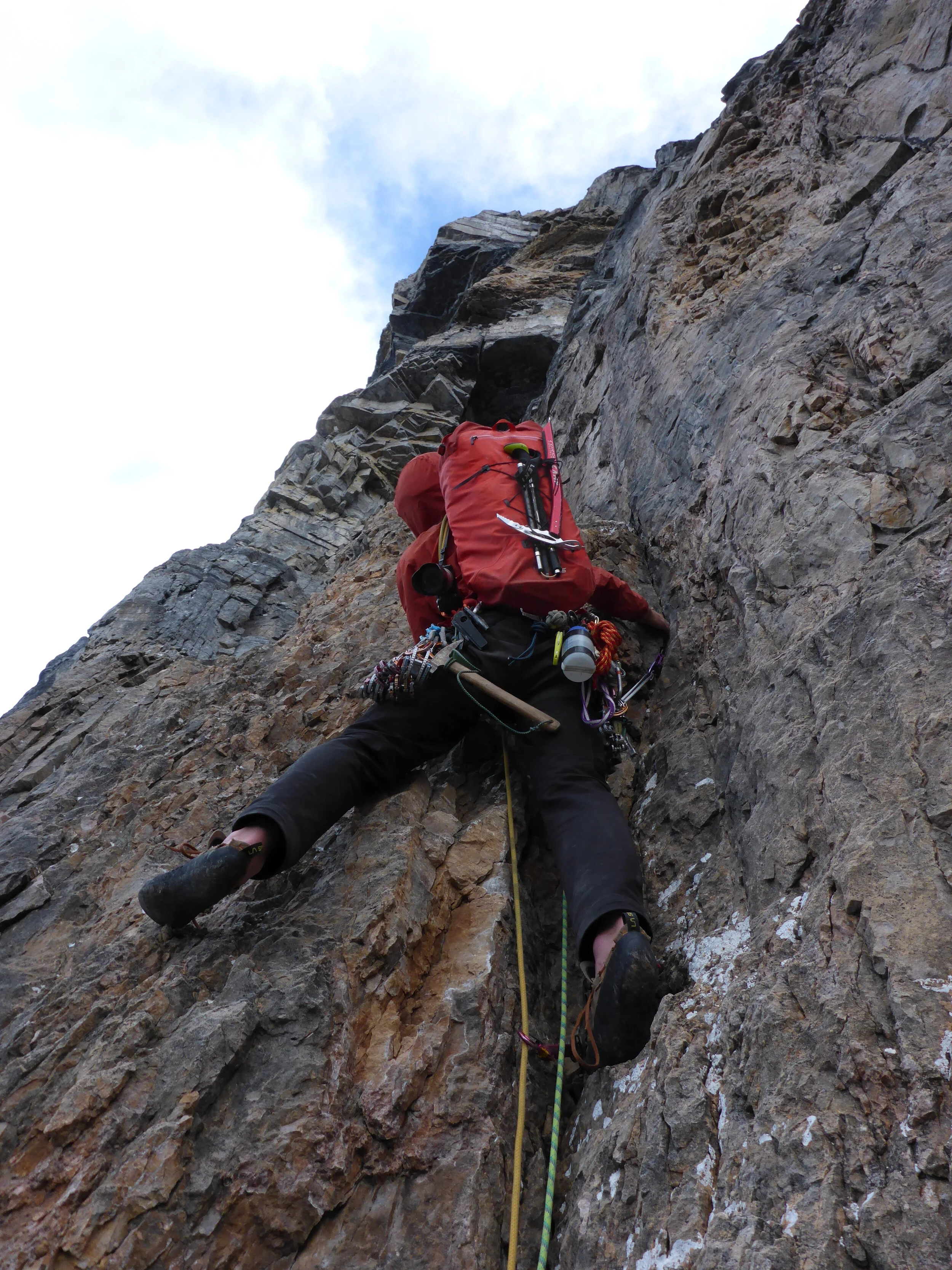 North face of Mt Temple 3544m, the Greenwood-Jones route