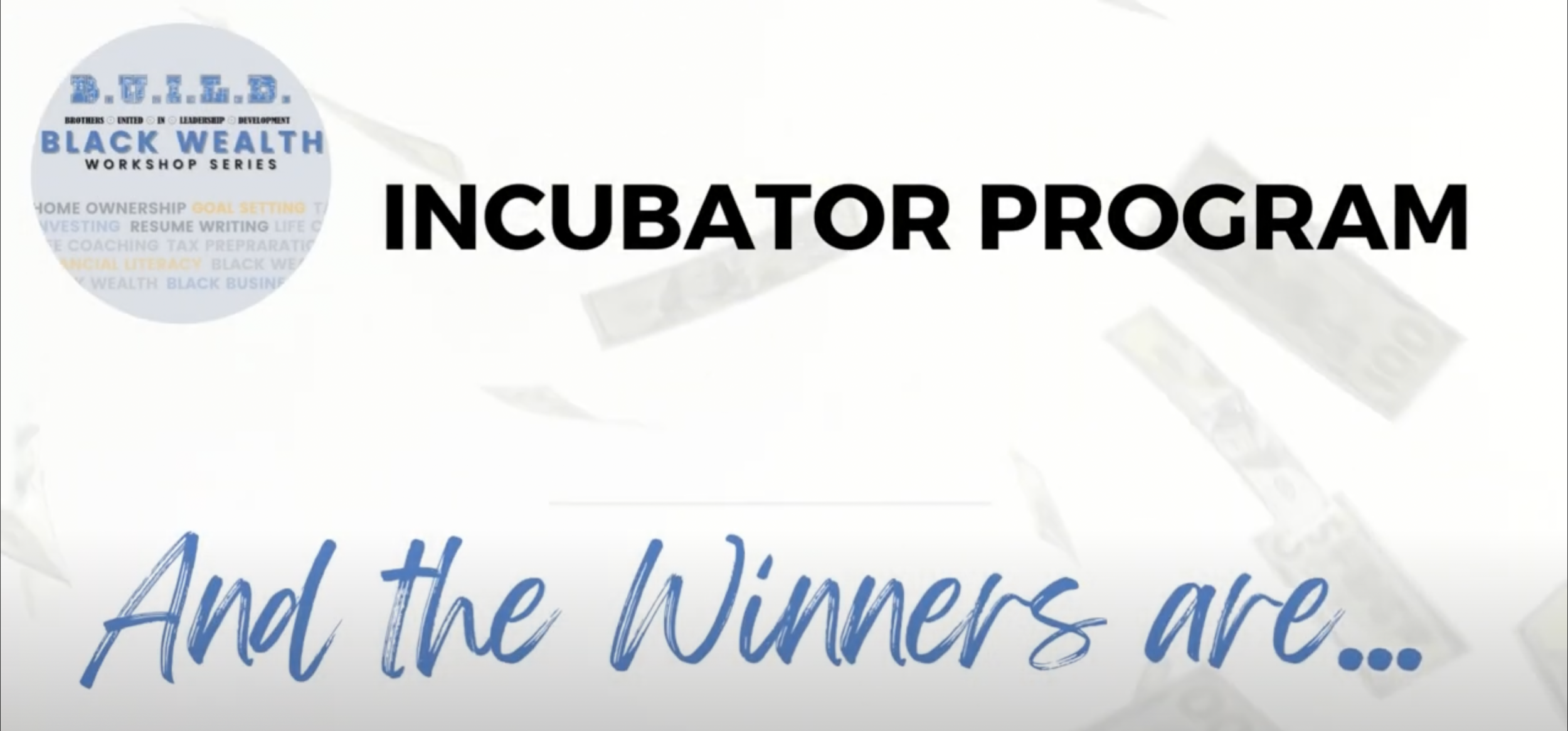 BUILD Black Wealth Incubator Winners Announced