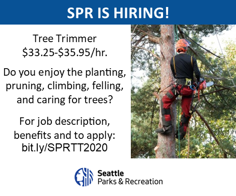 Ready To Work, Seattle Parks &amp; Recreation is Hiring!