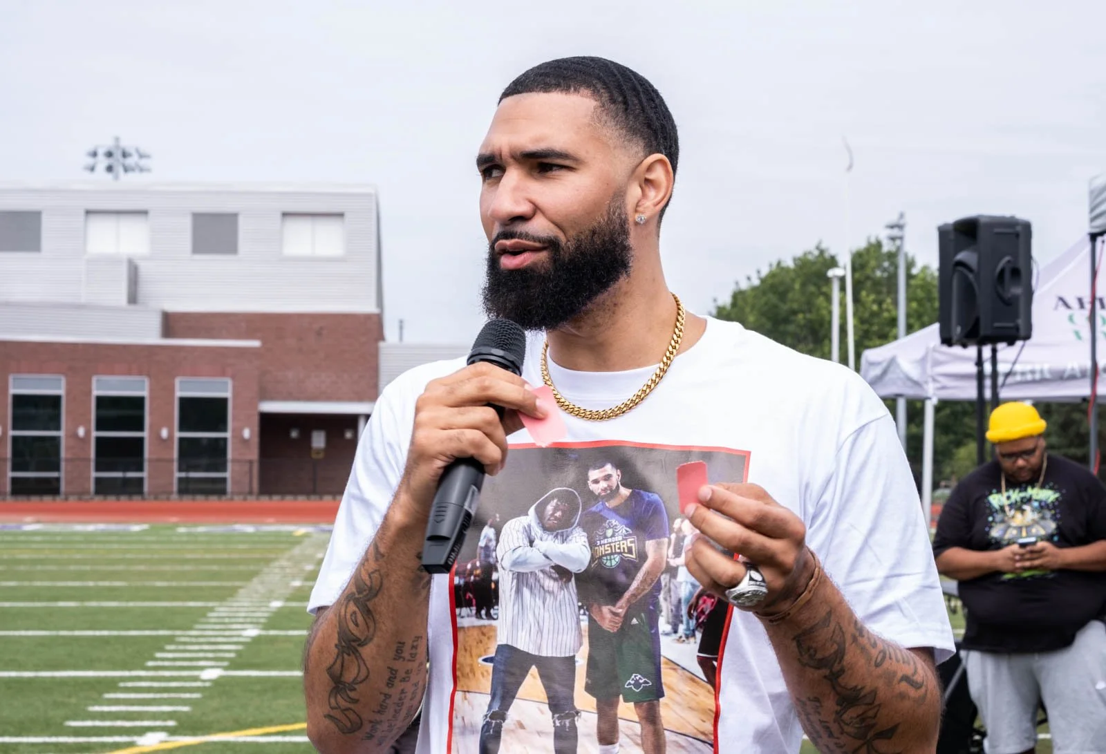 The Give Back! - Tre Simmons hosts community back pack drive to set youth up for success