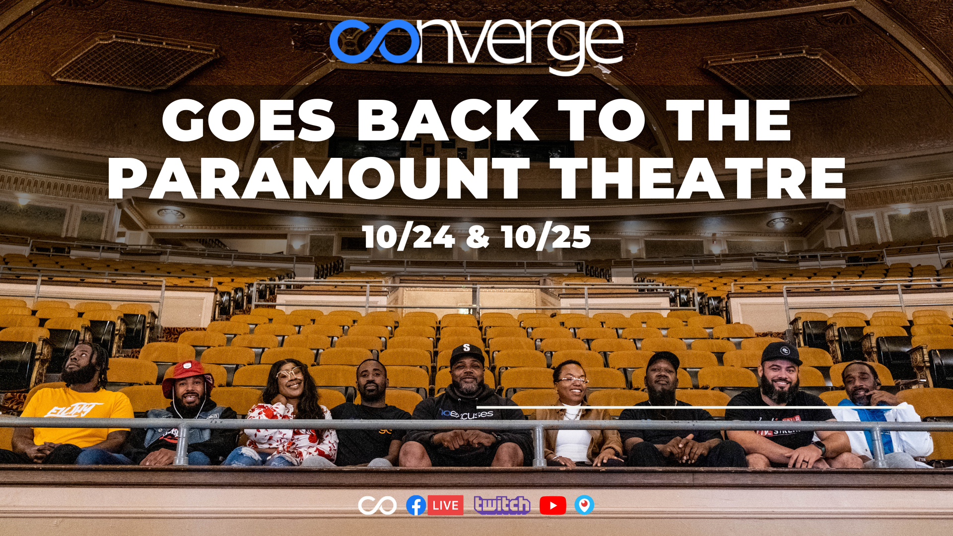 STG Welcomes Converge Media Back To Paramount Theatre to Broadcast Live 10/24 and 10/25