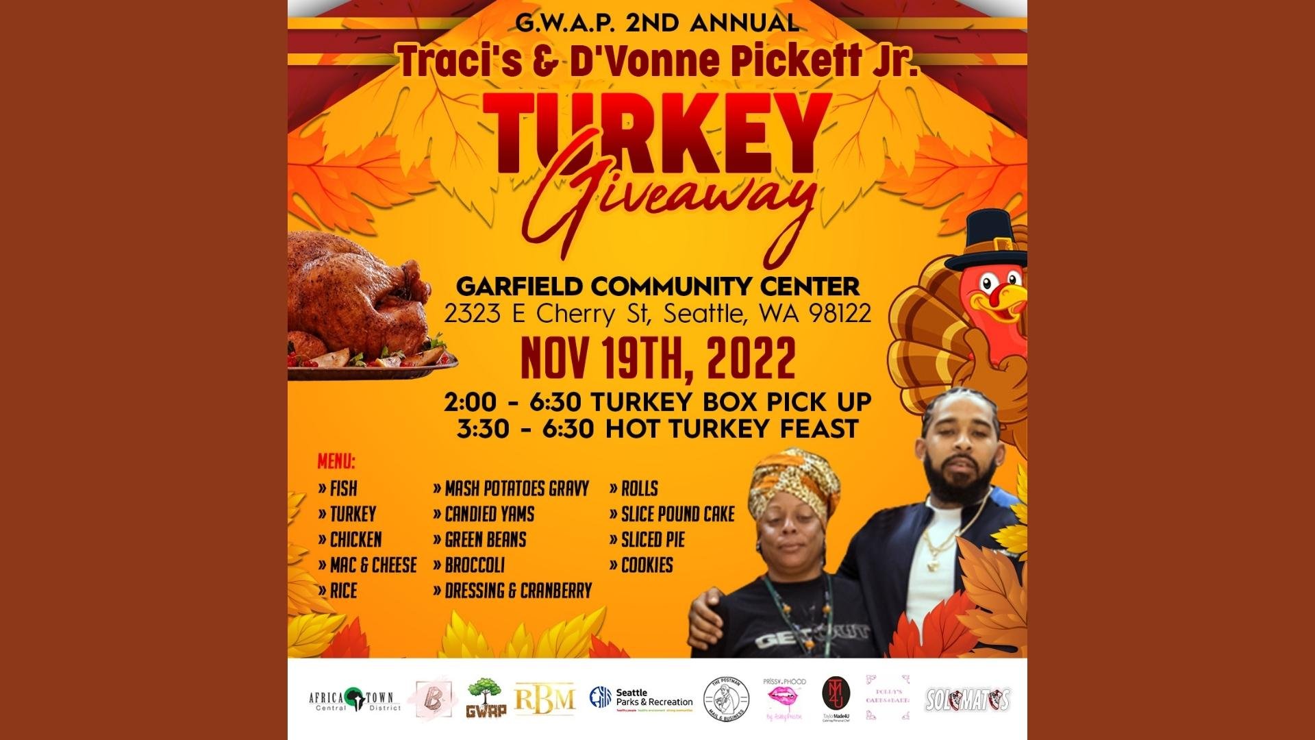 G.W.A.P. Annual Turkey Giveaway Set For November 19th Event Will