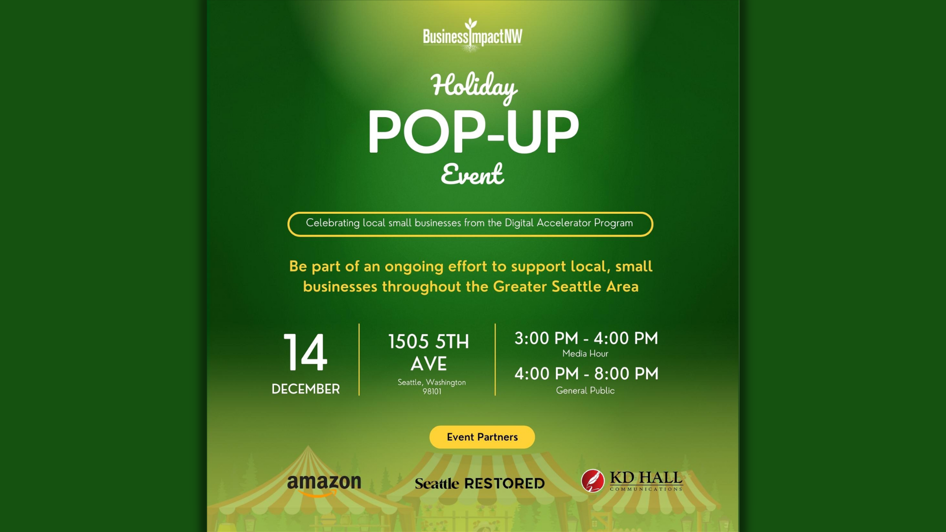 Inaugural Holiday Pop-Up Retail and Networking Event Supports Small Businesses in Puget Sound