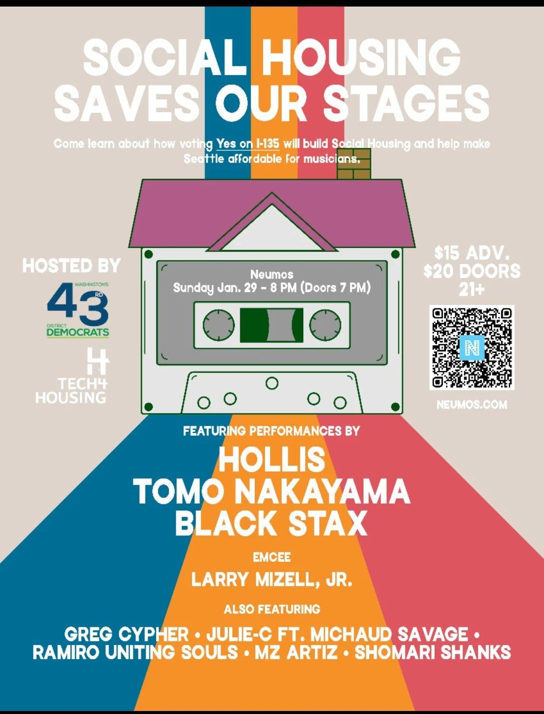 First of its kind concert for social housing taking place Sunday, January 29th