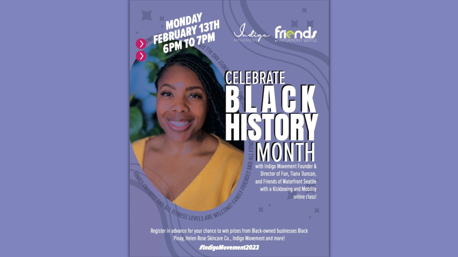 #HealthIsWealth - Tiana Duncan to host virtual kickboxing workshop with Friends of Waterfront Seattle