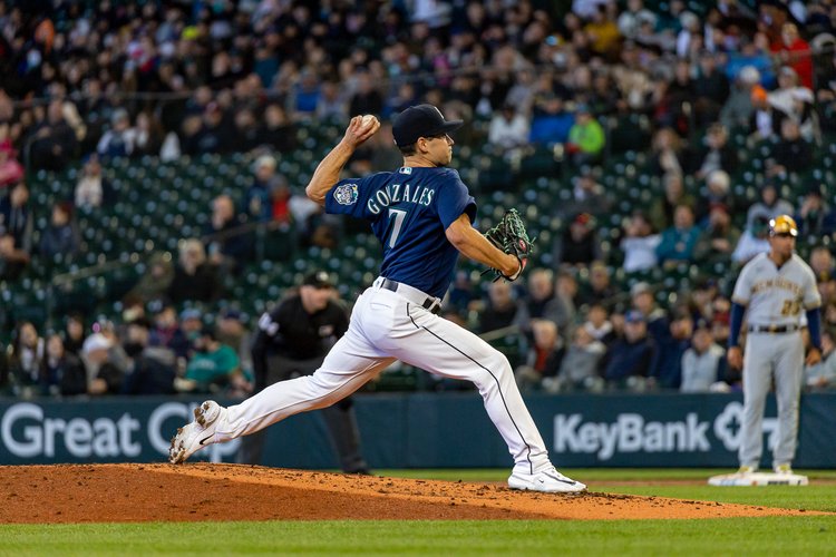 Julio Rodríguez, Marco Gonzales strong in Mariners' loss to Brewers