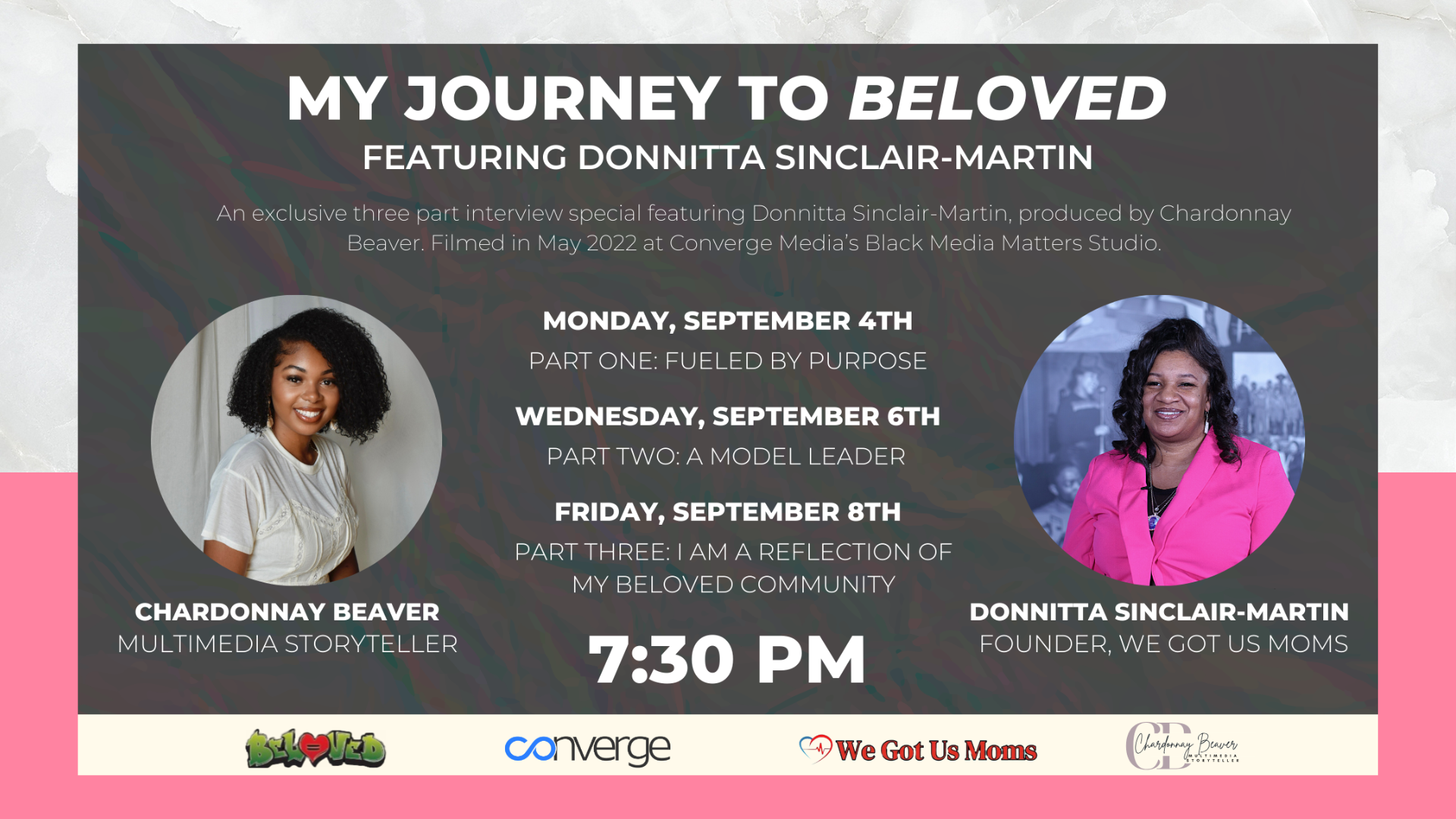 Next Week: Join Us For ‘My Journey To Beloved’ With Donnitta Sinclair Martin and Chardonnay Beaver