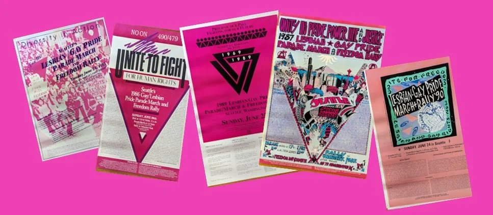 MOHAI poster exhibit - Grassroots origins of Seattle Pride