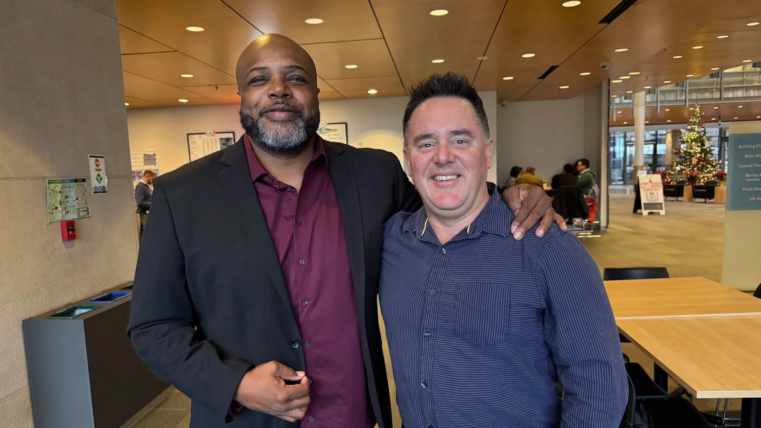 Brian Callanan of Seattle News, Views, and Brews Celebrates Patrons At City Hall