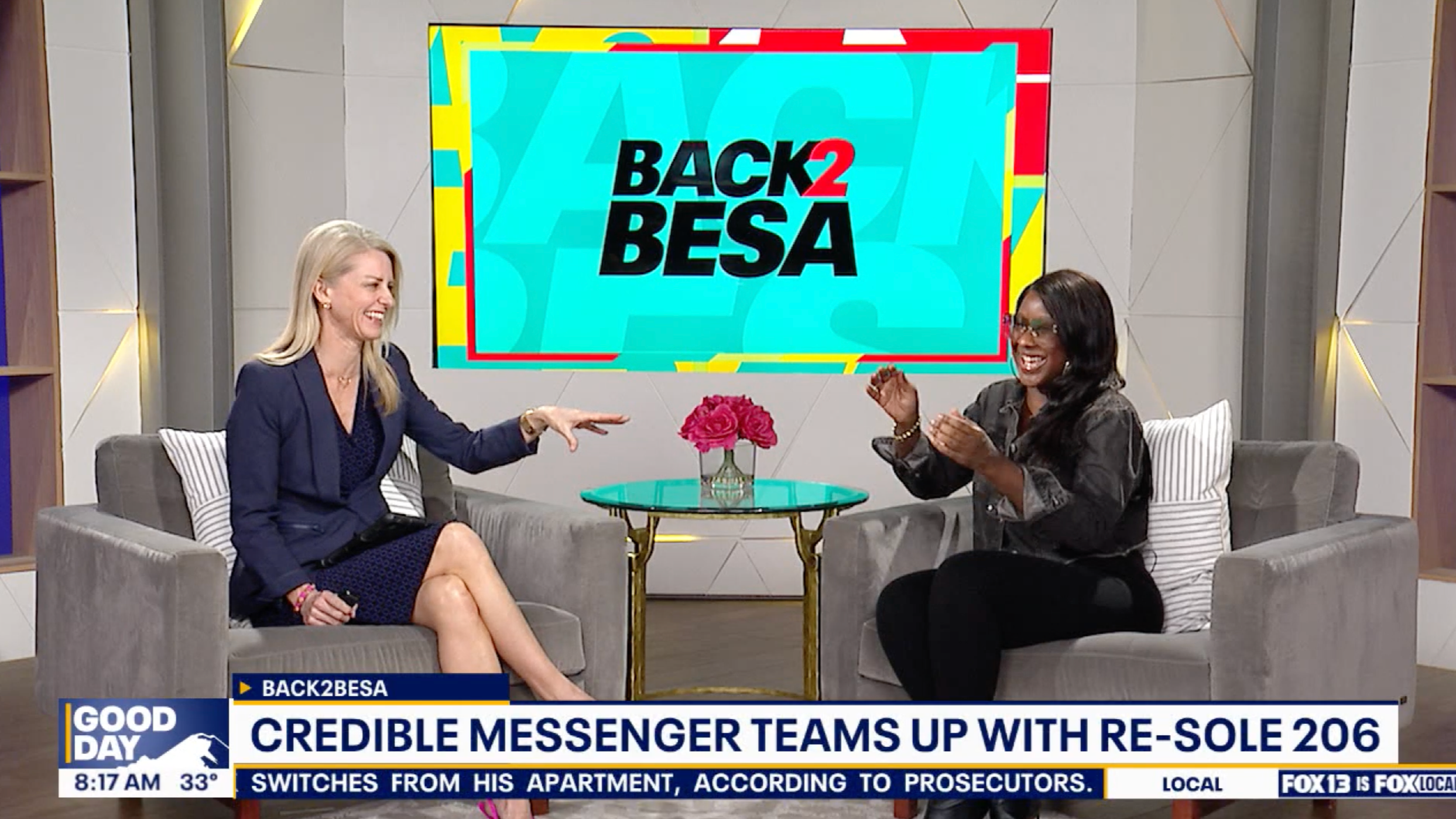 Besa Gordon Talks Northwest Credible Messenger and The Re-Sole 206 on Good Day Seattle