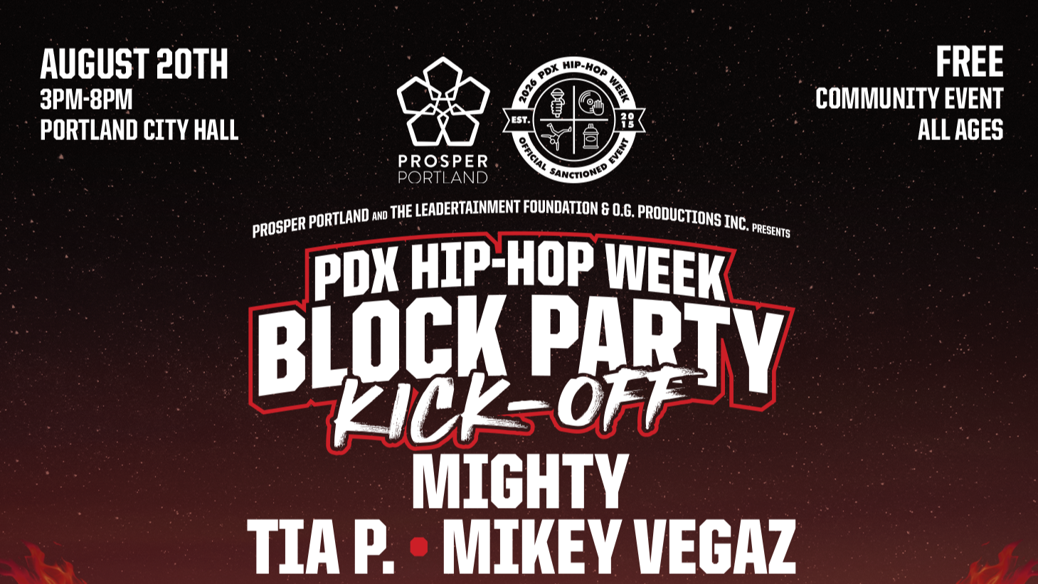 PDX HIP HOP WEEK  Kick-Off Block Party