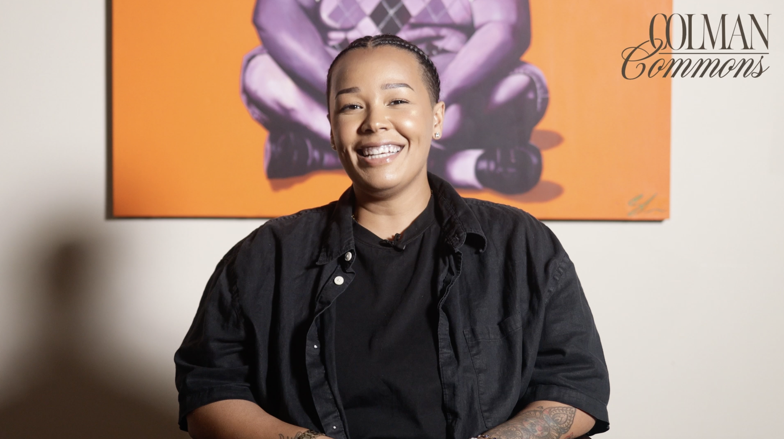 Solitude, Swag, and Sisterhood: Symonne Larison-Jones Exhibits Vivid Portraits and Cultural Rituals at Colman Commons