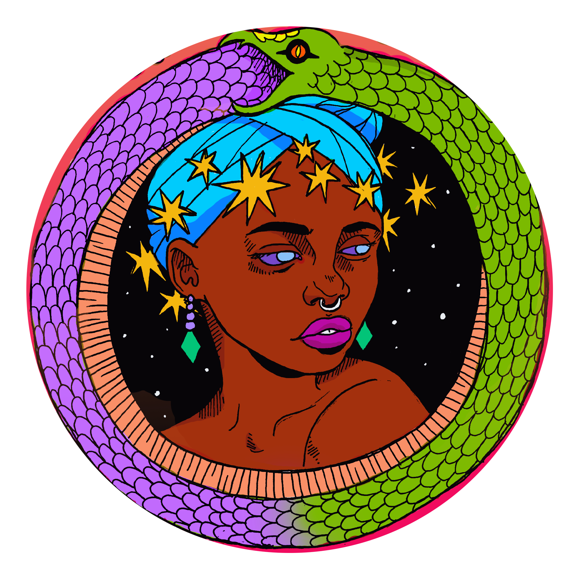 Illustration of 'The magician'