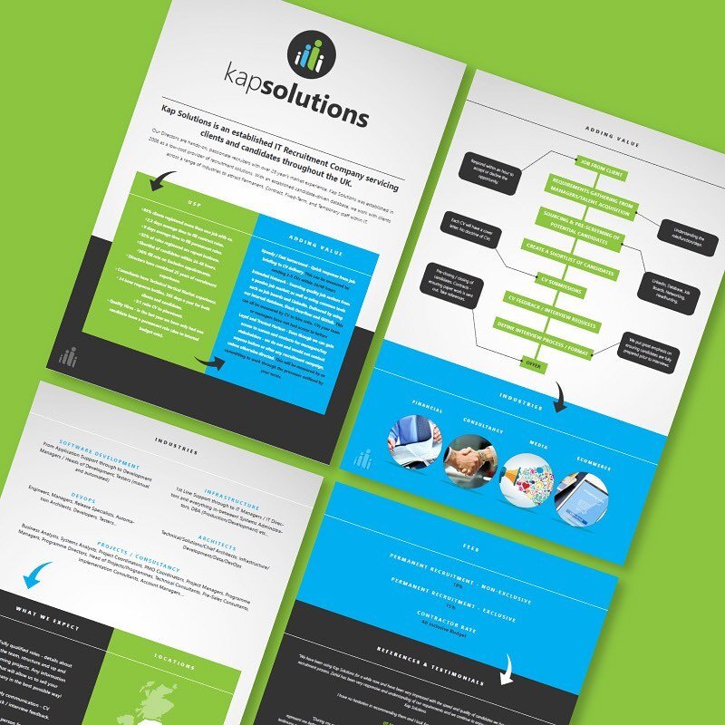 PDF Brochure for KapSolutions #graphicdesignsurrey #graphicdesign #brochuredesign #artwork #designer