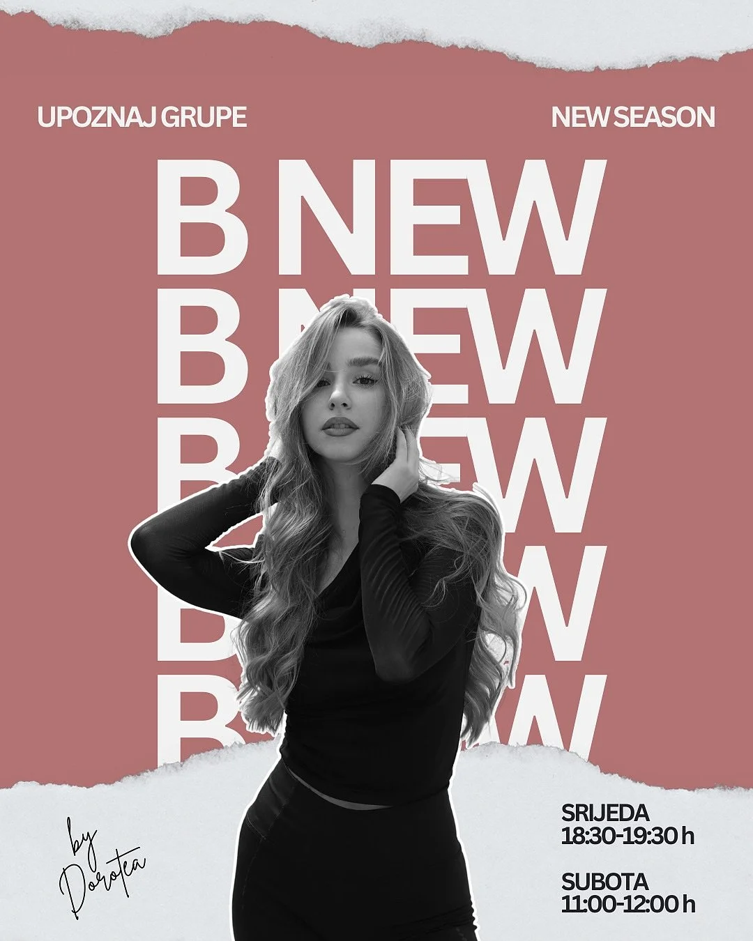 ▫️Upoznaj grupe▫️

Meet B NEW!

Grupa u kojoj je glavni naglasak na svemu novome - nova grupa, novi ljudi, novi koraci i novi doživljaji.

Ako si apsolutni početnik u plesu ILI se tako (trenutno!) osjeća&scaron; - znaj da će trenerica Dorotea dati sv