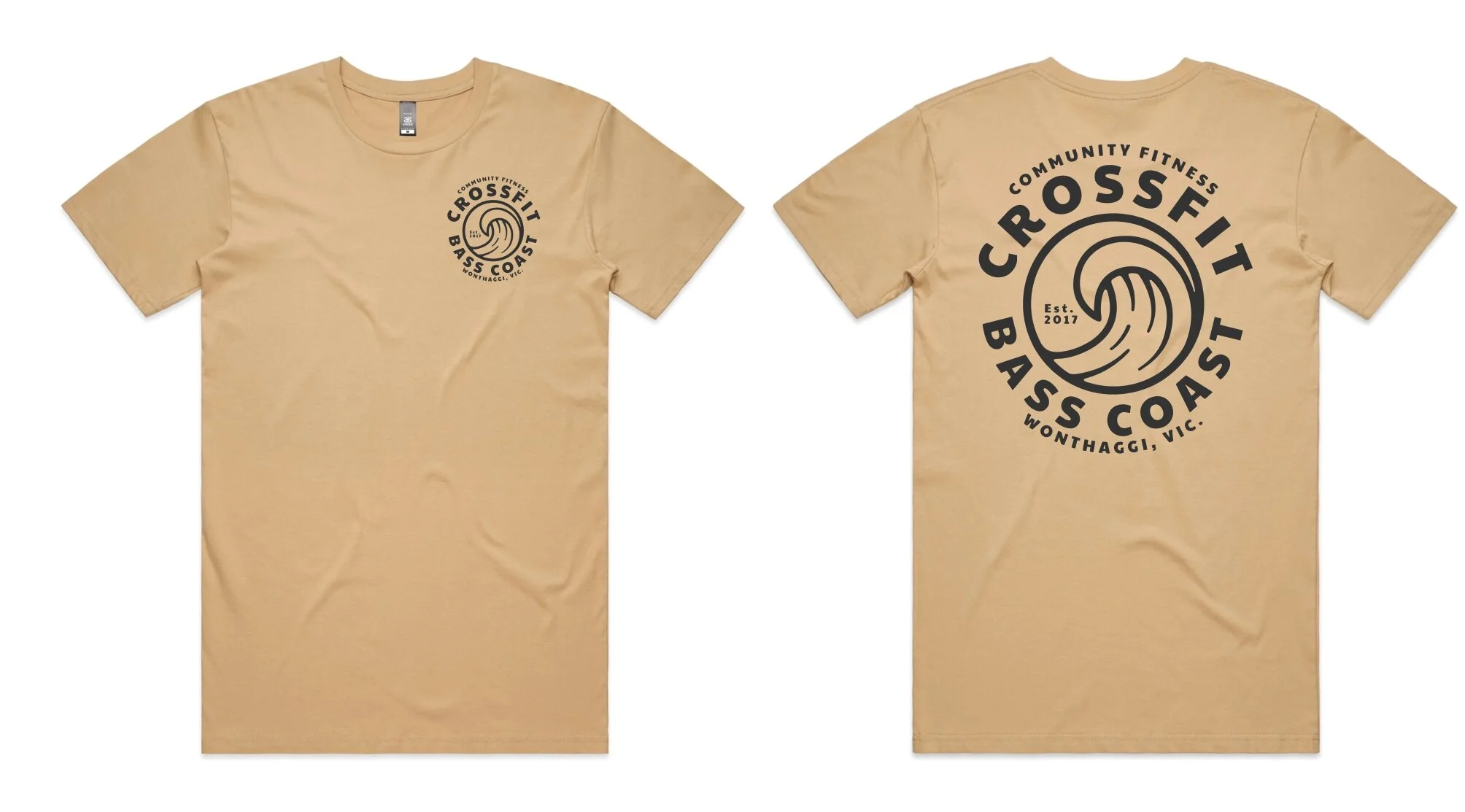 Staple Tee - Tan Wave