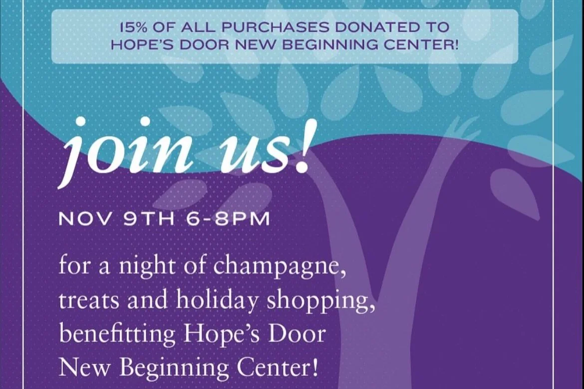 Read Between the Lines Sip & Shop Hope's Door New Beginning Center