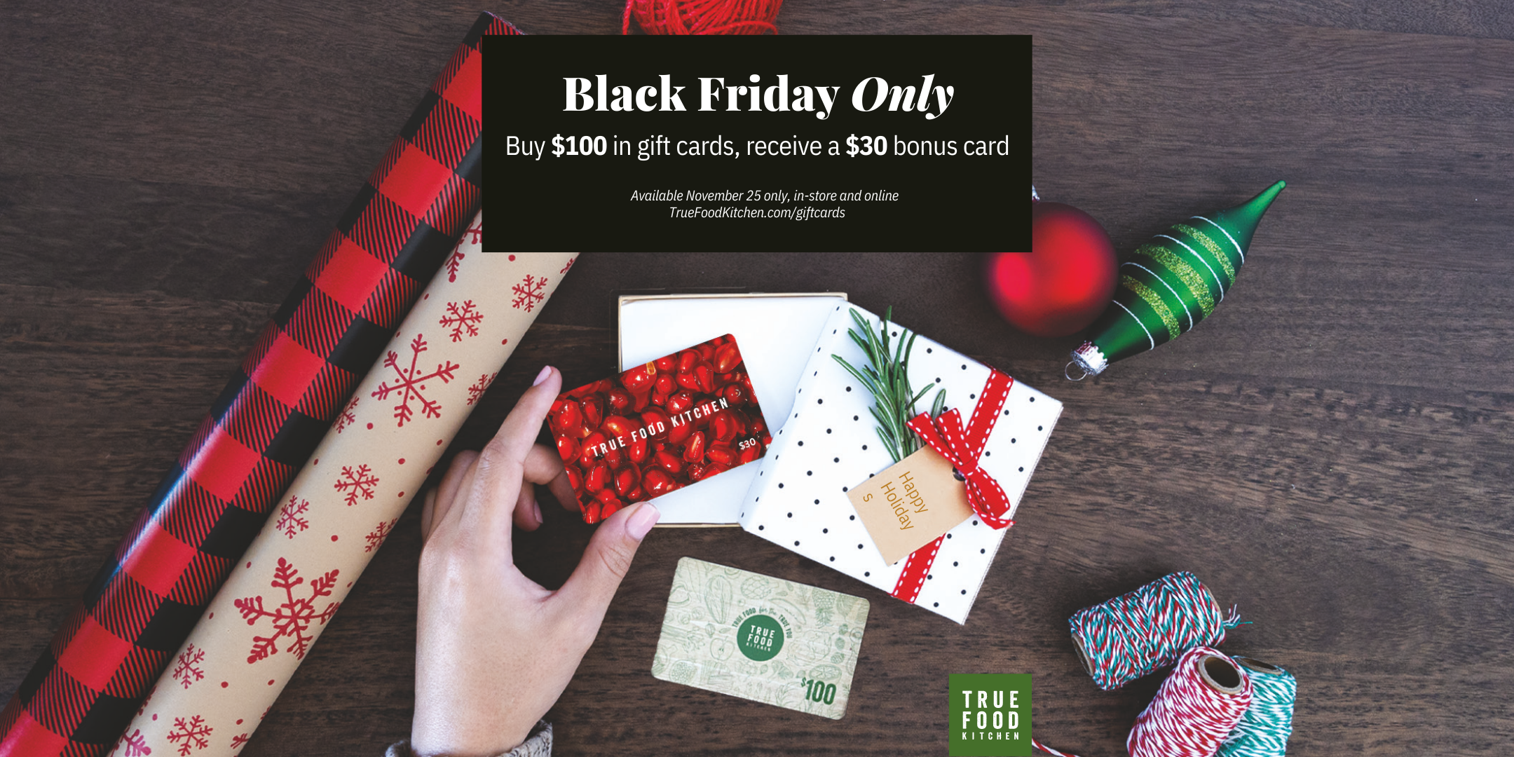 True Food Kitchen - Black Friday Gift Card Special — Legacy West