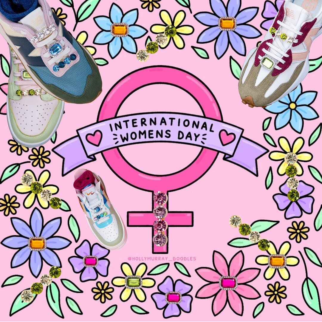 Limited offer today to celebrate international women&rsquo;s day - for every shoecharm set - our gift to you is a free set of branded shoelaces and travel jar. 💕🌷💃🏽