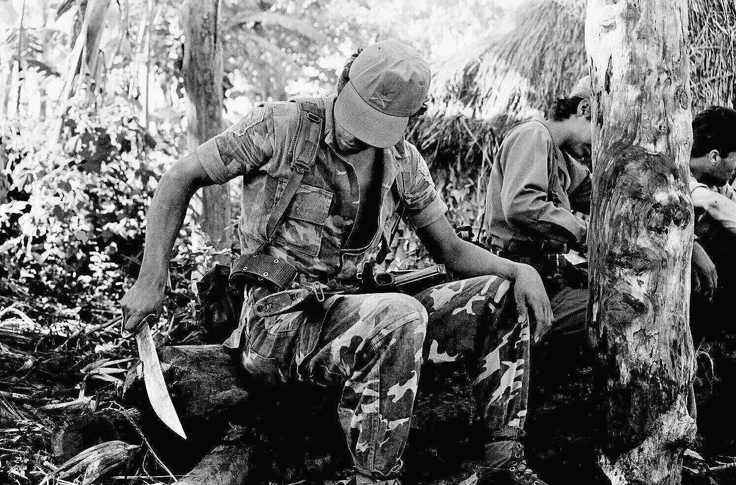 BIG BLADE — soldier in jungle, west of Sesori