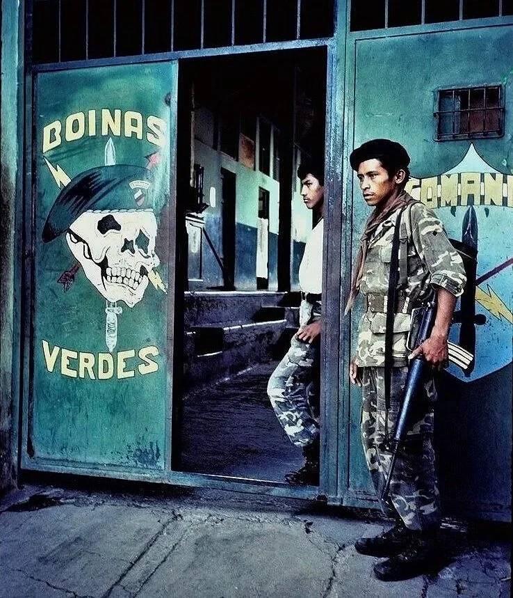 DEATH BERET —  army cuartel, San Francisco de Gotera, El Salvador (1984) 