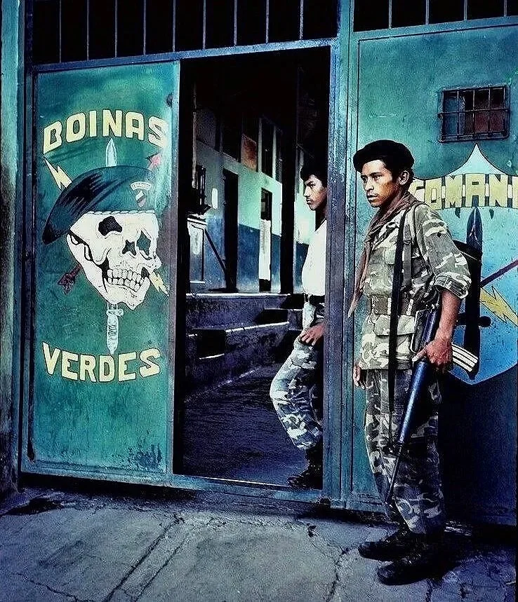 DEATH BERET —  army cuartel, San Francisco de Gotera, El Salvador (1984) 