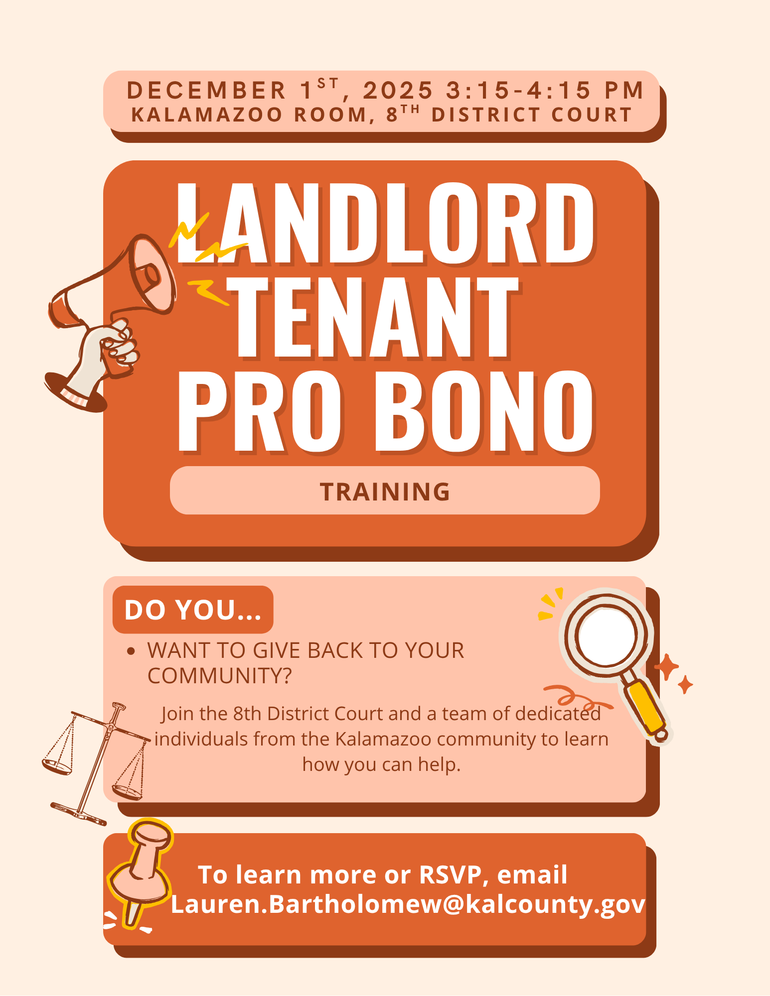 Landlord-Tenant Pro Bono Volunteer/Training