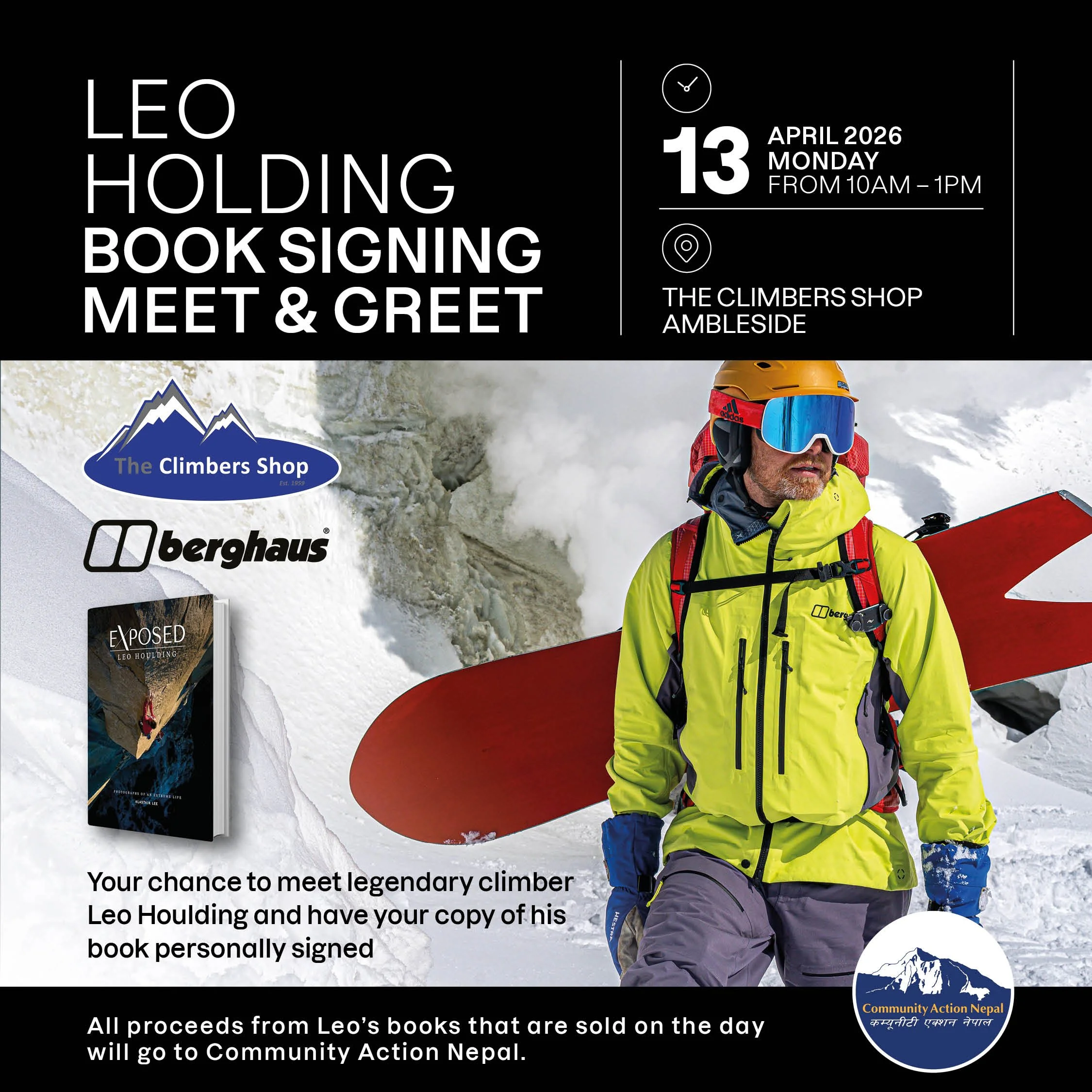 Book Signing with Leo Houlding