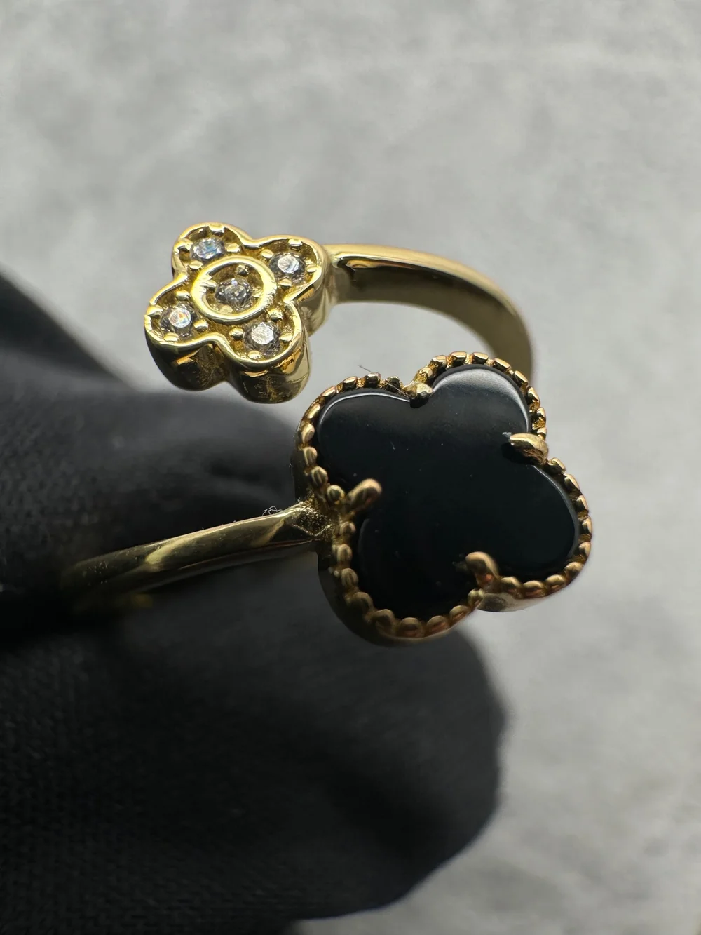 Black on sale cz ring