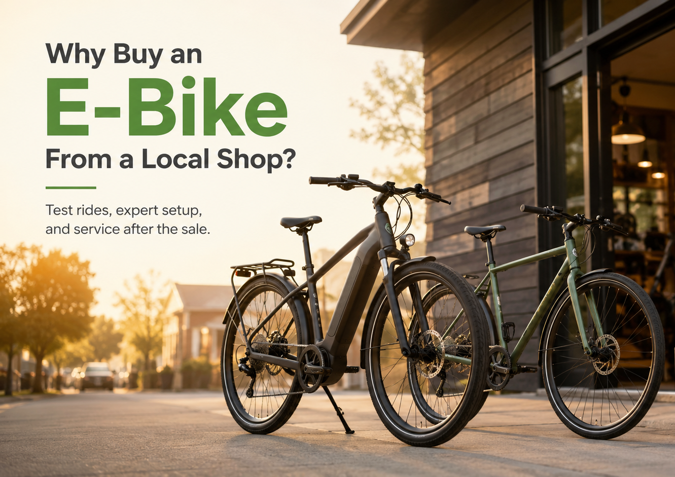 Why Buy an E-Bike From a Local Shop Instead of Online?