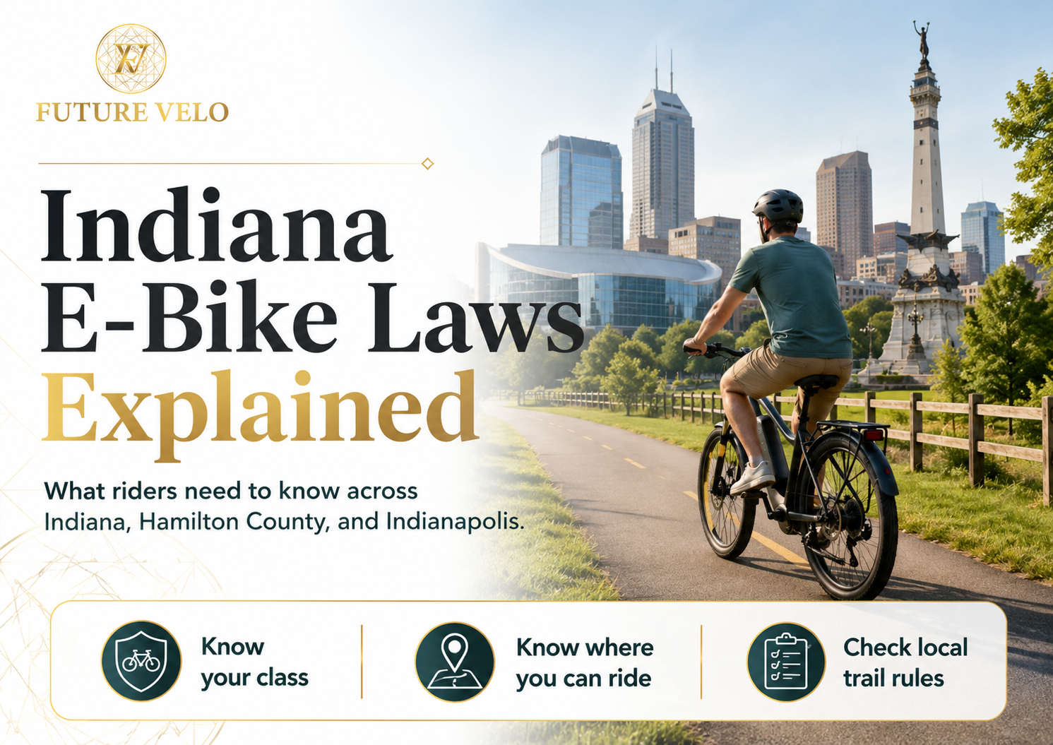 Indiana E-Bike Laws Explained: What Riders Need to Know in Hamilton County and Indianapolis