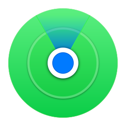 A circular chart or diagram with green sections, a blue center, and a gradient blue to green background.