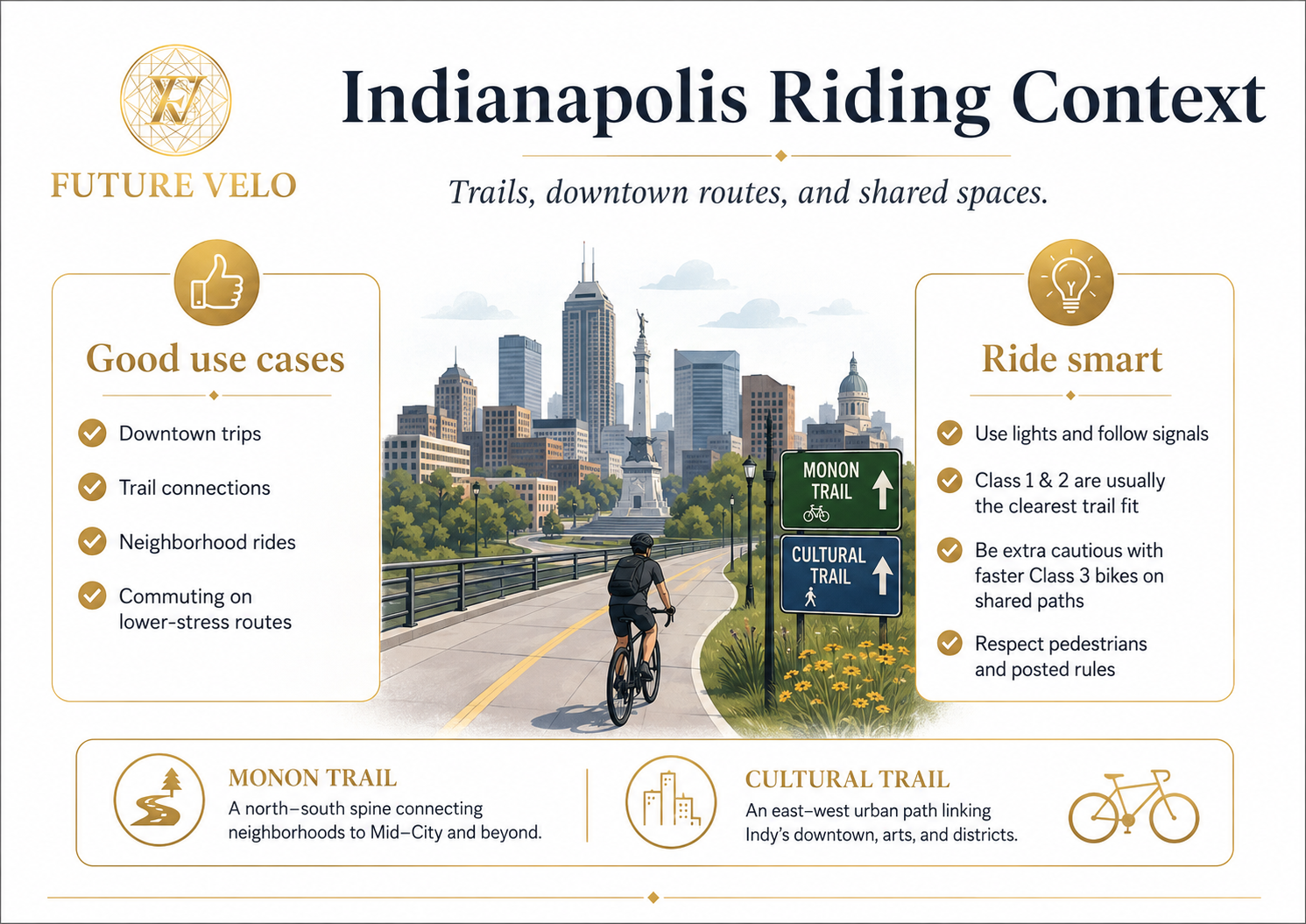 Indianapolis E-bike Riding context