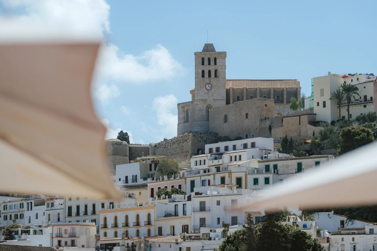 For Birgit and Marcus&rsquo; wedding day, their guests were hosted for a brunch on the rooftop of Montesol, set against the backdrop of Ibiza Town. A slow start to the day, with the city unfolding below and that immediate sense of arrival you only ge