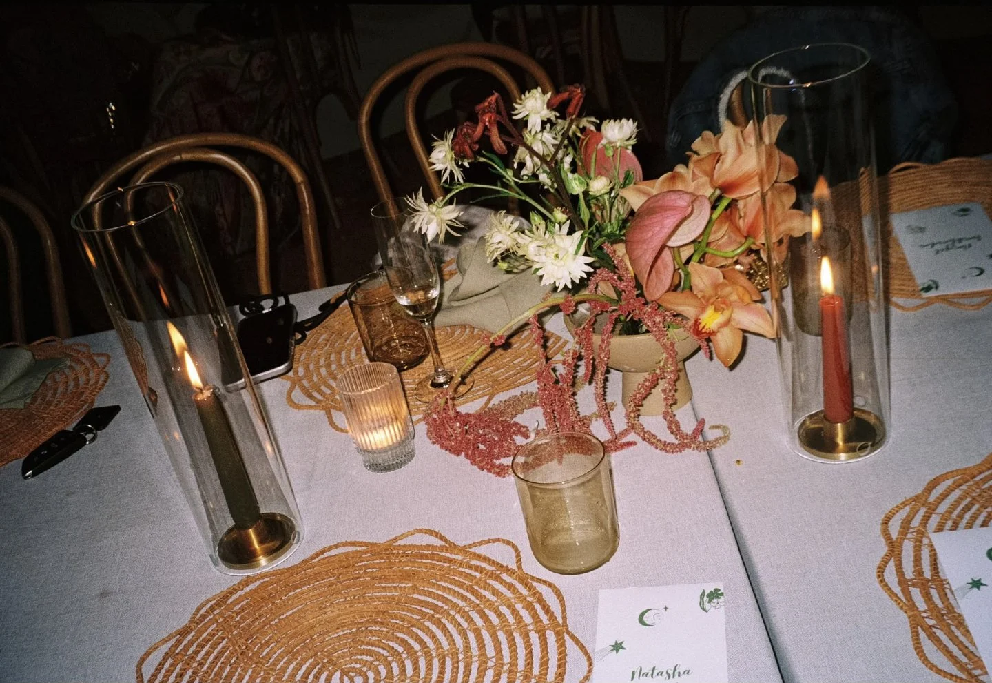 We spend hours perfecting every little detail.

Then our favourite part comes -

The guests arrive, the candles are lit, conversations start, glasses clink, and the table comes to life.

Because no matter how beautiful a table looks, it's the people 