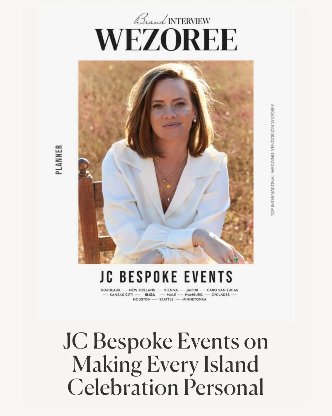 A little more about me and JC Bespoke Events 🤍

I recently sat down with Wezoree to talk about how I found my way into weddings, what I still love about this job 15 years later, and why getting to know our couples, their families and their cultures 