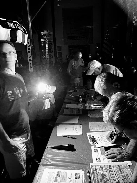 Meeting at Bruce Larson’s garage, 9-7-2021