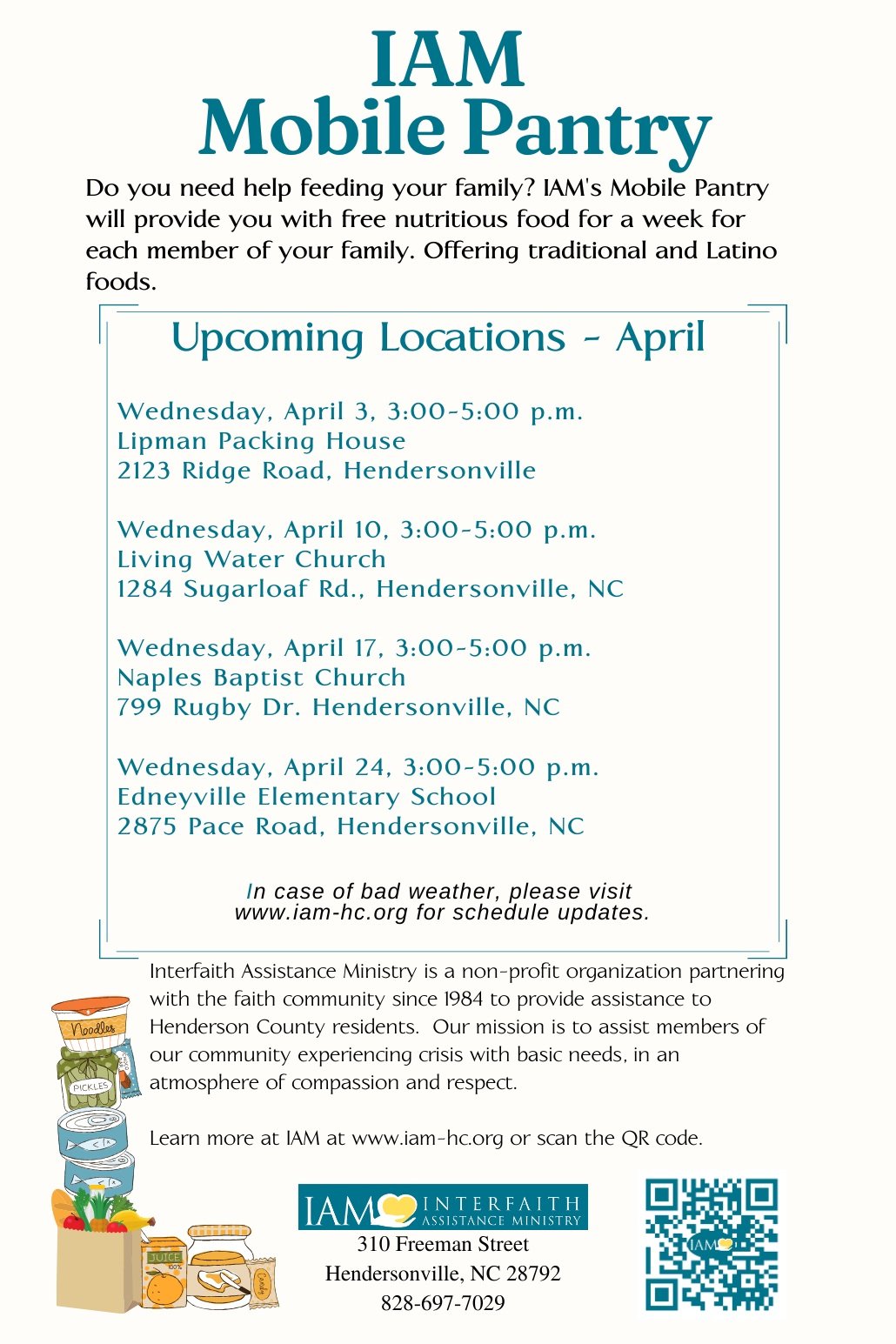 IAM Mobile Pantry — Interfaith Assistance Ministry