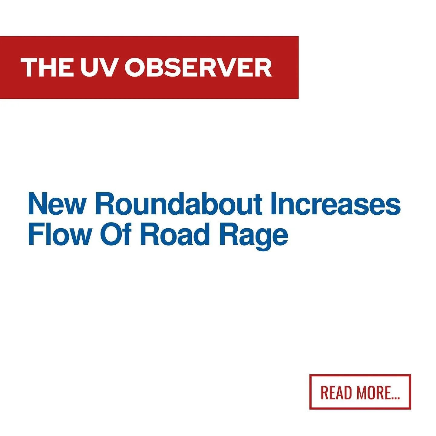 New Roundabout Increases Flow Of Road Rage