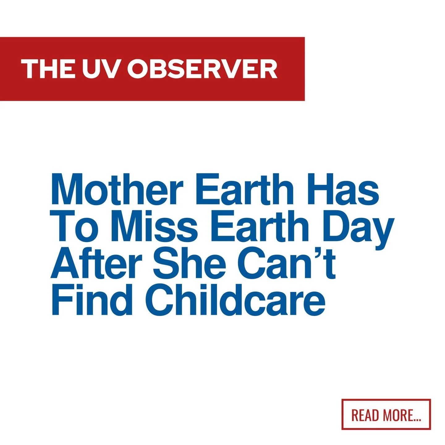 Mother Earth Has Miss Earth Day After She Can’t Find Childcare
