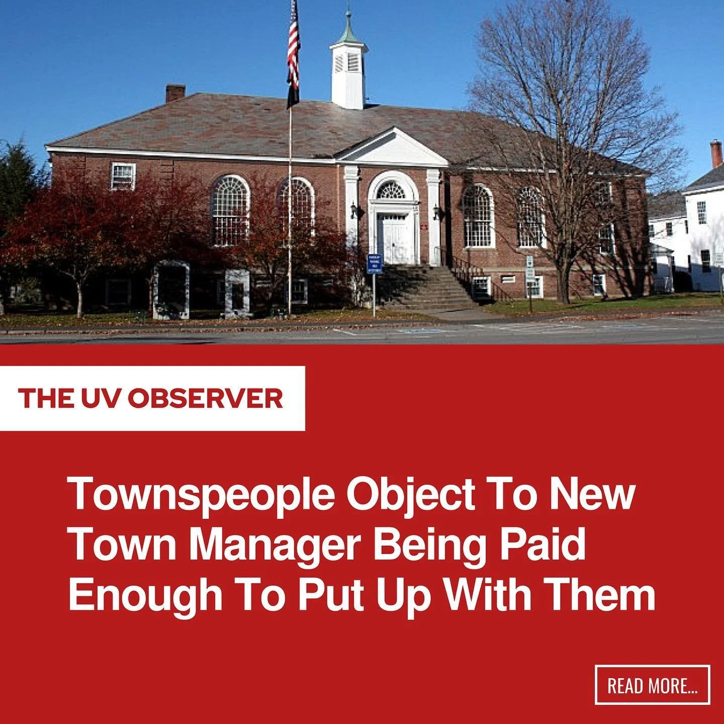 Townspeople Object To New Town Manager Being Paid Enough To Put Up With Them