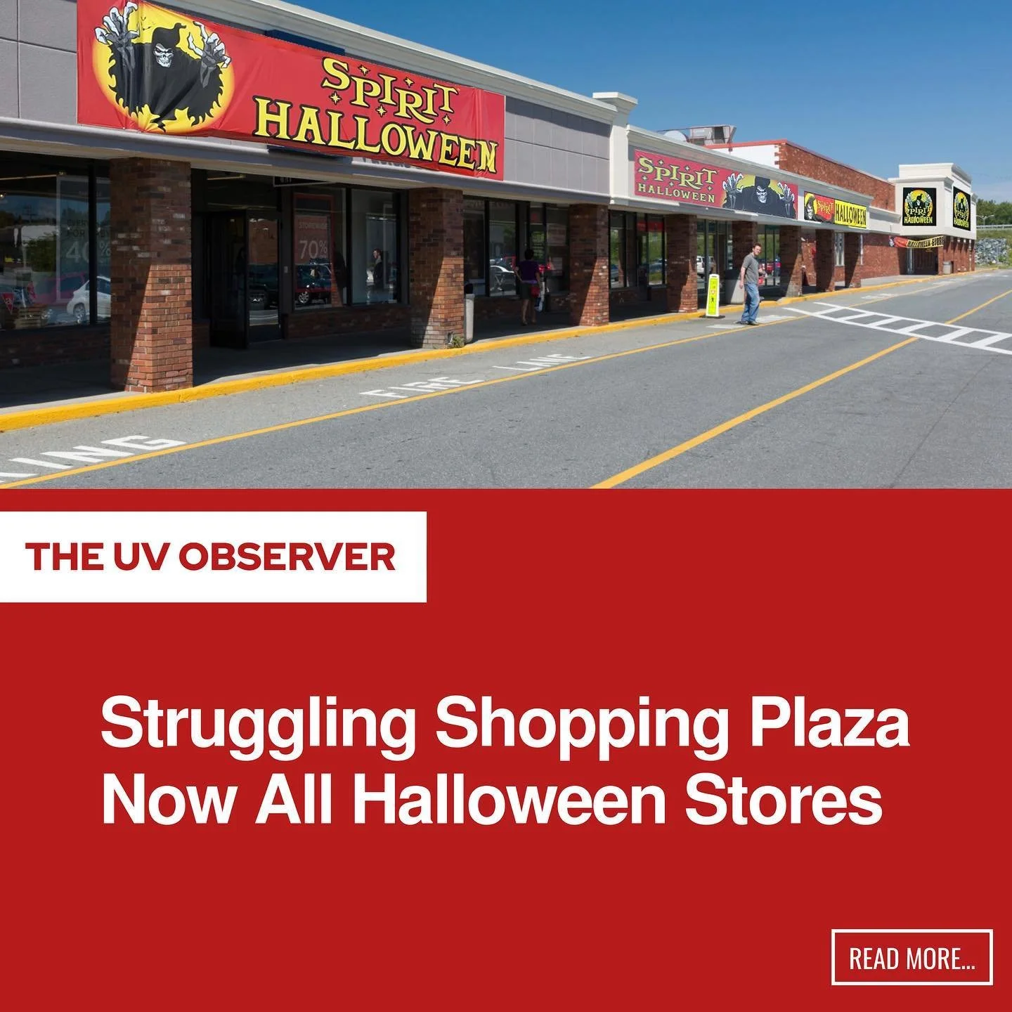 Struggling Shopping Plaza Now All Halloween Stores
