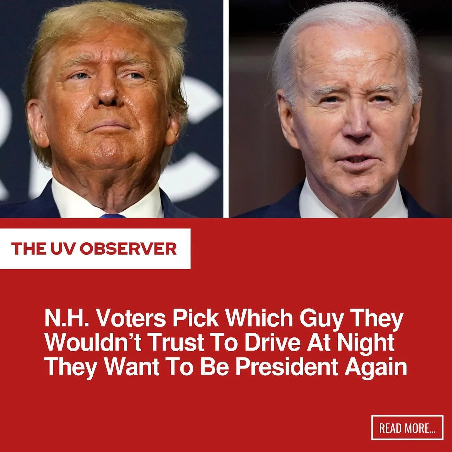 N.H. Voters Pick Which Guy They Wouldn't Trust To Drive At Night They Want To Be President Again