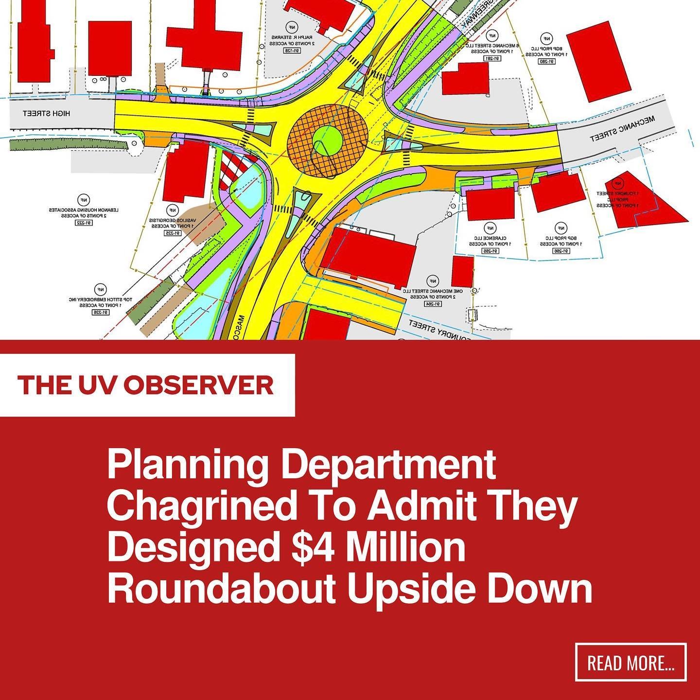 Planning Department Chagrined To Admit They Designed $4 Million Roundabout Upside Down