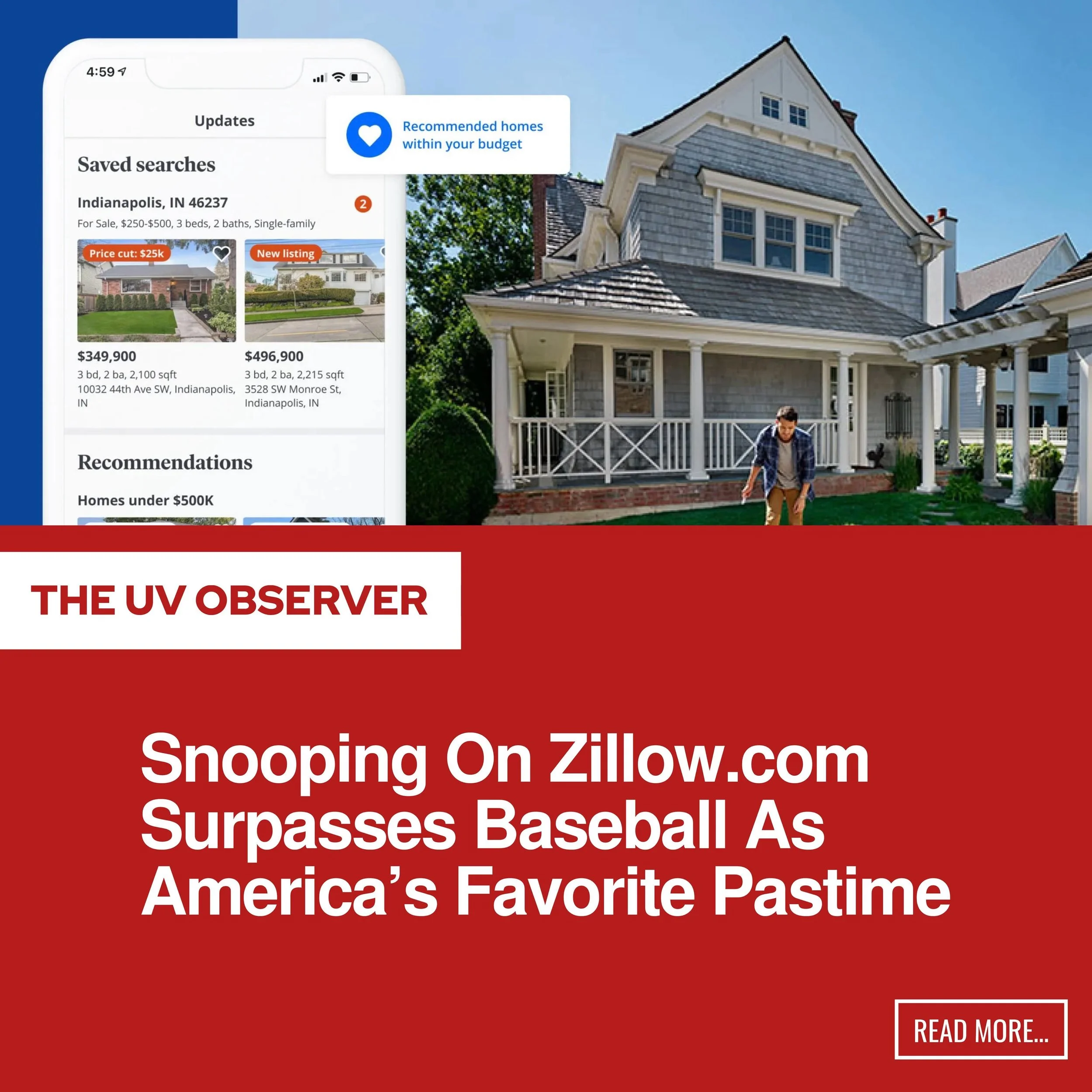 Snooping On Zillow.com Surpasses Baseball As America’s Favorite Pastime