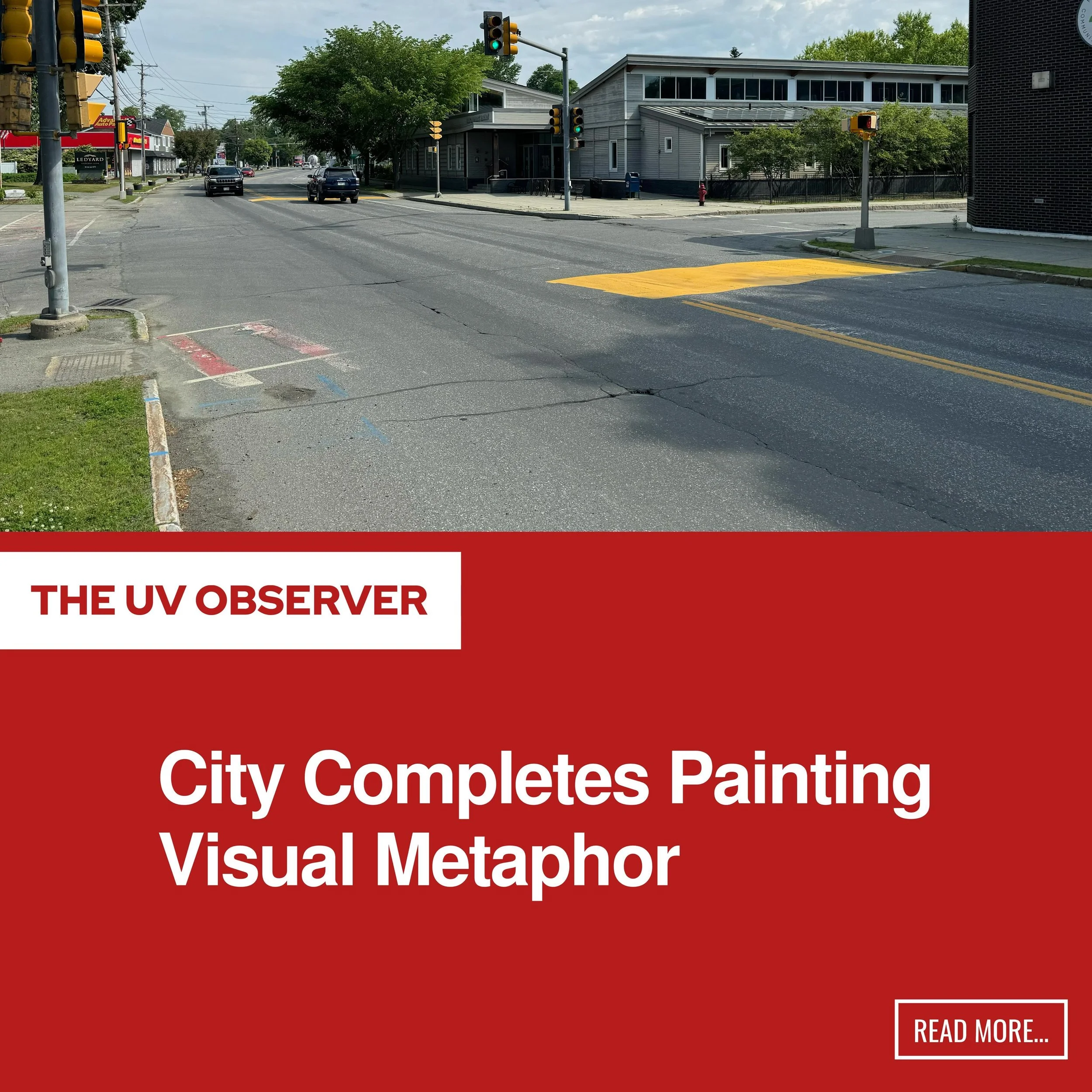City Completes Painting Visual Metaphor