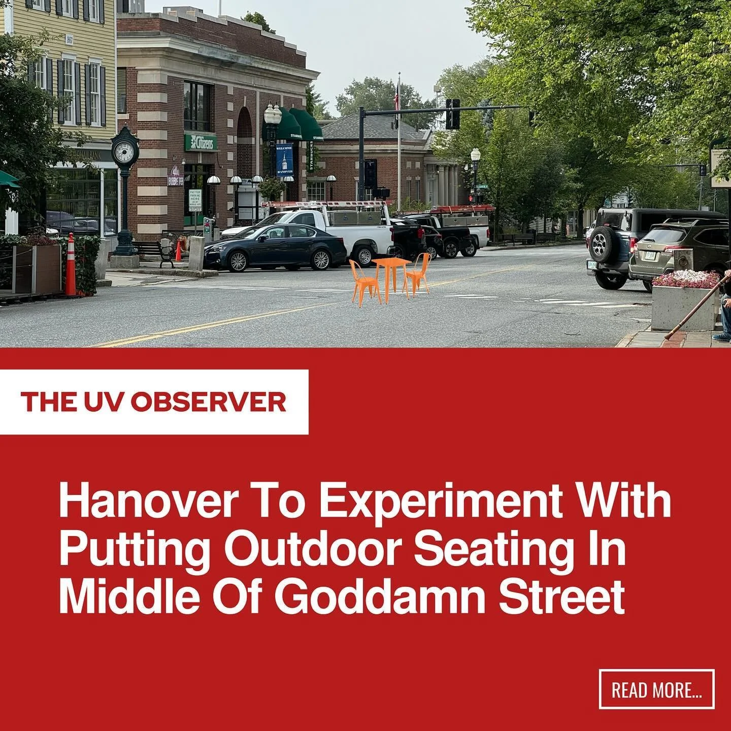 Hanover To Experiment With Putting Outdoor Seating In Middle Of Goddamn Street